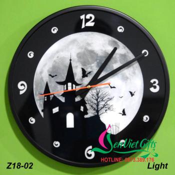 Đồng hồ treo tường Dạ Quang - Lâu Đài Rơi Light
