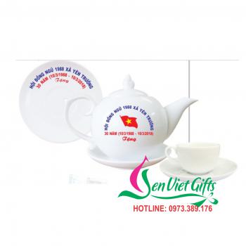 Ấm chén sứ Bát Tràng 38