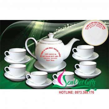 Ấm chén sứ Bát Tràng 52