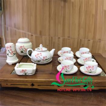 Ấm chén sứ Bát Tràng 54
