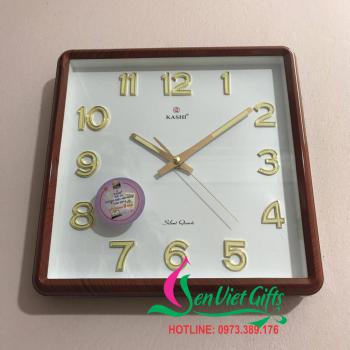 Đồng hồ treo tường HM325 mặt trắng
