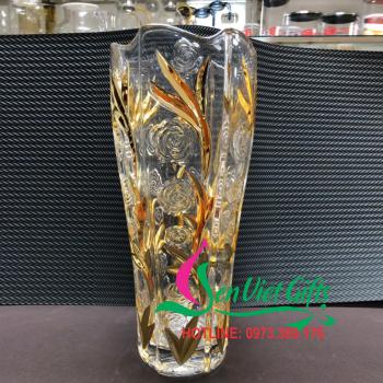 Lọ hoa pha lê Tiệp Khắc