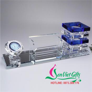 Bộ để bàn pha lê 23