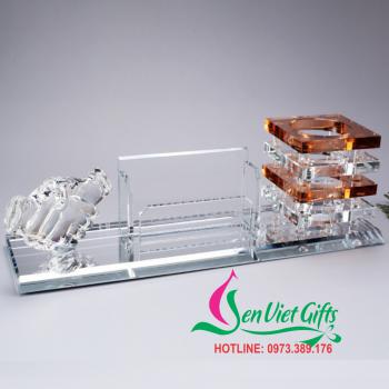 Bộ để bàn pha lê 24