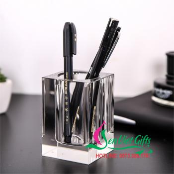 Ống cắm bút pha lê 12