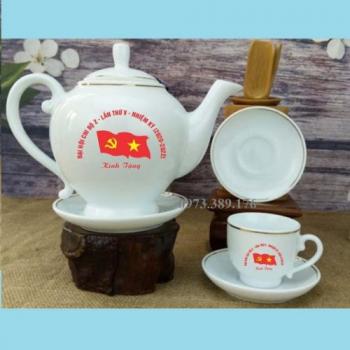 Ấm chén sứ Bát Tràng 61