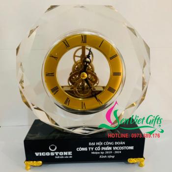 Đồng hồ để bàn pha lê