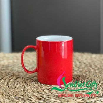 CỐC SỨ MÀU ĐỎ