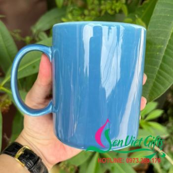 CỐC SỨ MÀU XANH NHẠT