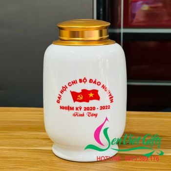 Hộp đựng trà gốm sứ M3