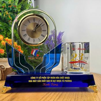 Bộ cắm bút để bàn pha lê