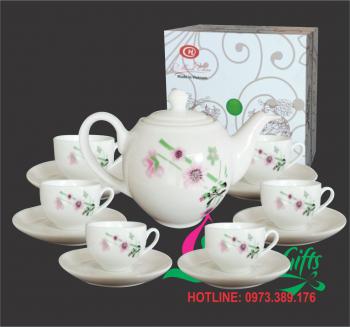 Ấm chén sứ Minh Châu 25