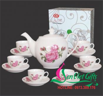 Ấm chén sứ Minh Châu 26