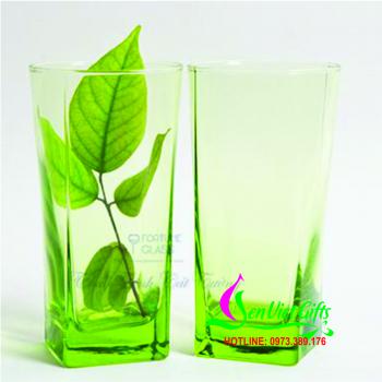 CỐC THỦY TINH LUMINARC VUÔNG CAO XANH - 360ML